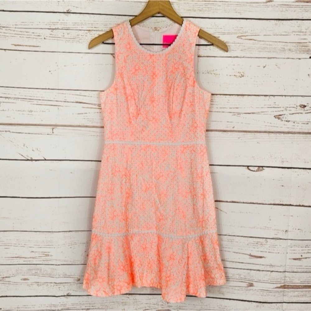 Lilly Pulitzer Peach Lace Dress